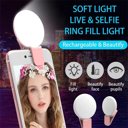 Lámpara LED Portátil Para Teléfono Móvil, Luz De Belleza