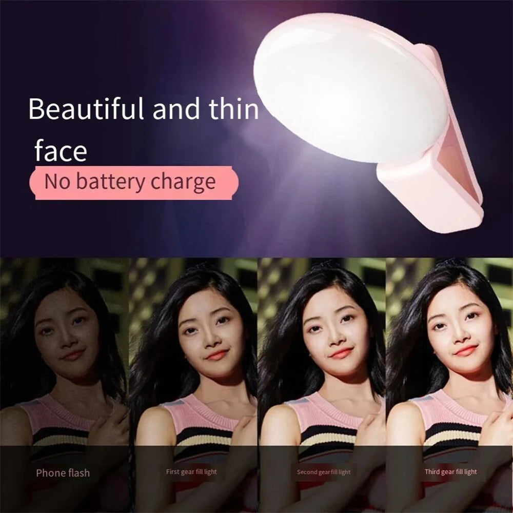 Lámpara LED Portátil Para Teléfono Móvil, Luz De Belleza