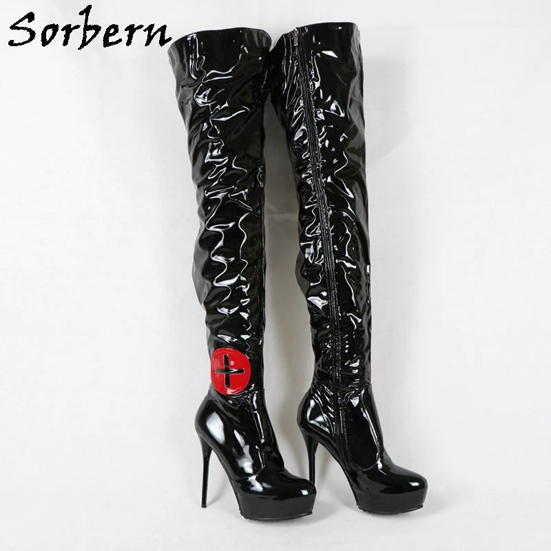 Sorbern Botas Ajustadas De Enfermera Para Mujer Blancas