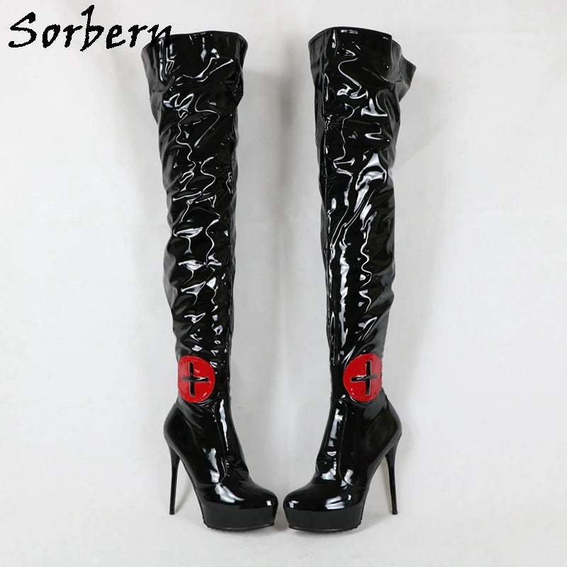 Sorbern Botas Ajustadas De Enfermera Para Mujer Blancas