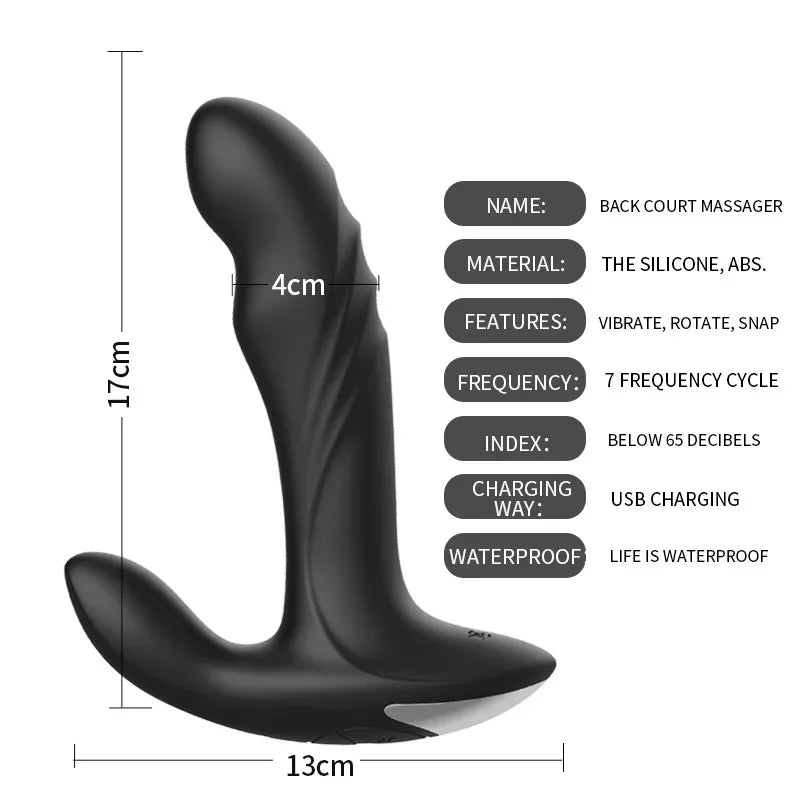 Vibrador Anal Remoto Para Adultos Con Extensor Erótico