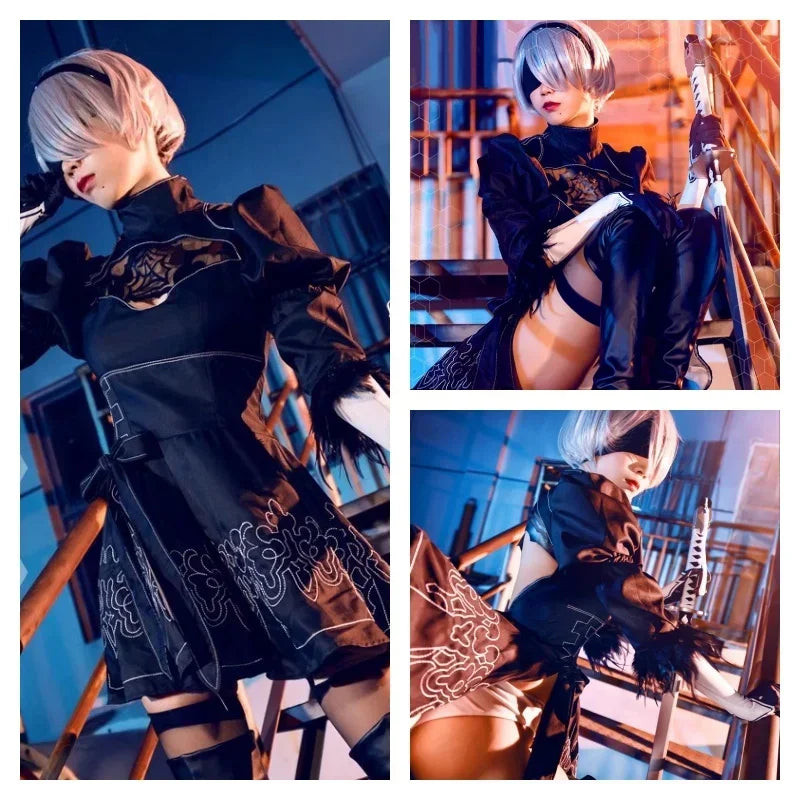 Disfraz de Nier Automata para Mujer Traje Sexy Yorha 2B