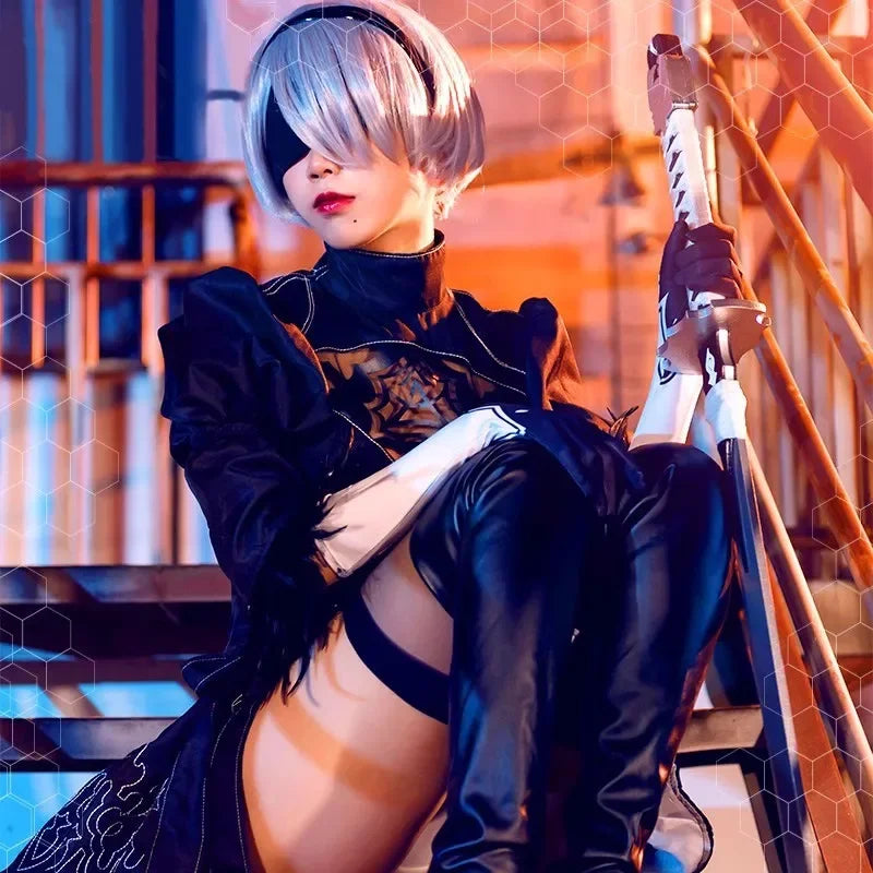 Disfraz de Nier Automata para Mujer Traje Sexy Yorha 2B