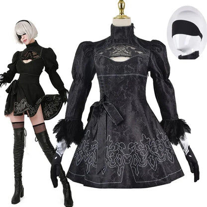 Disfraz de Nier Automata para Mujer Traje Sexy Yorha 2B