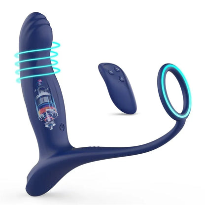 Vibrador Anal Remoto Para Adultos Con Extensor Erótico